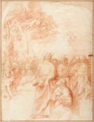 Jesus preaching at the Sea of GalileeRome, Circle of Andrea Sacci - early 17th centuryRed chalk