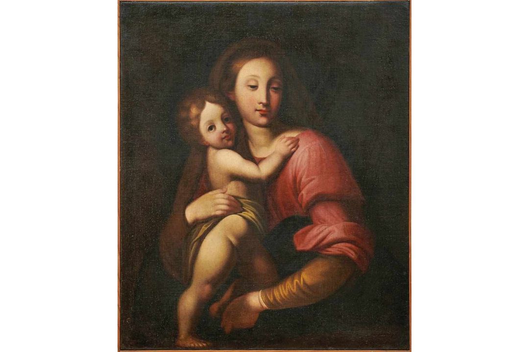 Salvi, Giovanni Battista (alias Il Sassoferrato) - FollowerMadonna with childRoman school of the