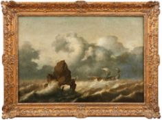 Vlieger, Simon Jacobsz de (Attributed to)Sailing ships in a stormy sea(Rotterdam 1601-1653 Weesp)