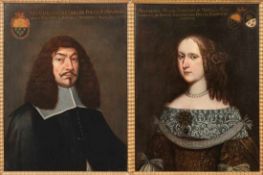 Count Maximilian of Portia with his wife Magdalena Maria Freiin of SpirinthBavarian court painter of