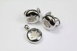 An 18ct White Gold and Diamond Bubble Star Pendant