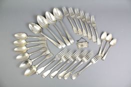 A Quantity of Georgian Silver Flatware