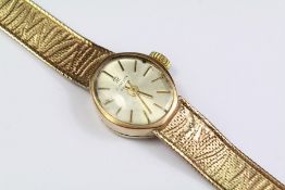 A 9ct Gold Lady's Marin Cocktail Watch
