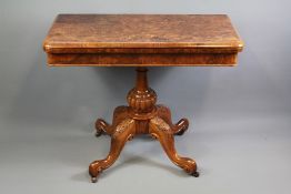 A 19th Century Walnut Card Table