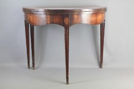 A Mahogany Demi-Lune Hall Table