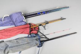 Three Carbon Fiber Fishing Rods