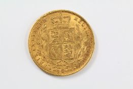A Victorian Shield Back Gold Sovereign