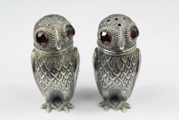 A Continental Silver Condiment Set