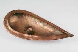 An Antique Persian Copper Tear-Shaped Incense Vessel