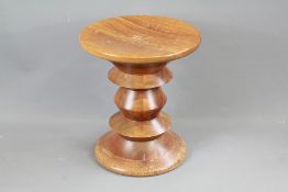 Charles and Ray Eames Walnut Time Life Stool