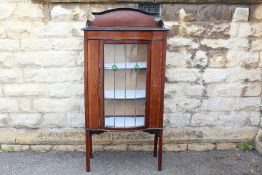 An Edwardian Inlaid Display Cabinet