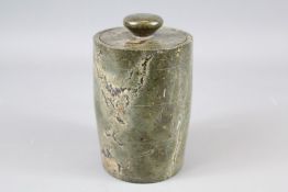 A Green Hard-stone Tobacco Jar