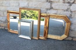 Decorative Living - Four Gilt-Effect Mirrors
