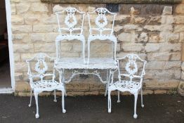 Antique White Painted Garden Suite