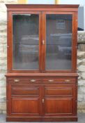 Antique Mahogany Library Bureau