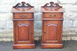 A Pair of Mahogany Pot Cupboards