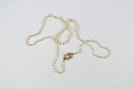 A Very Fine Cultured Pearl Necklace