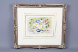 Filippa Whitford Water-colour of Fruit and Flowers