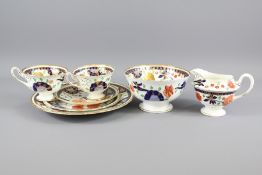 A Part Late Foley Shelley Ashbourne Pattern Imari Tea Set