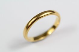 A 22ct Yellow Gold Wedding Band