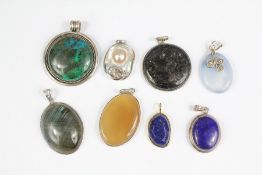 Miscellaneous Hard-stone and Semi-Precious Stone Pendants