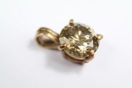 An 18ct Yellow Champagne Diamond Pendant