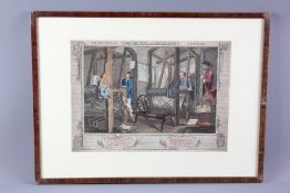 After William Hogarth Pair of Coloured Plates