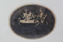 Jacques Callot (1592-1635) Oval Etching