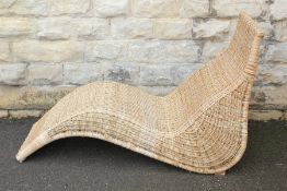 A Rattan Lounger