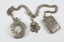 A Silver Half-hunter Pocket Watch