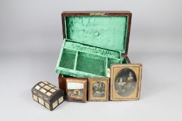 Antique Chinese Tortoiseshell and Mother of Pearl Casket