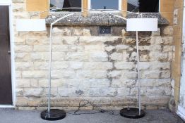 A Chrome Art Deco-Style Arc Light