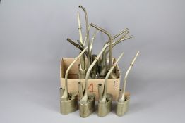 A Collection of Fourteen paktong (German silver) Chinese Water Pipes