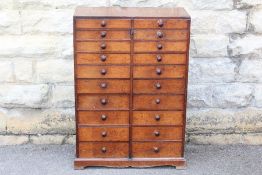 An Mahogany Collectors Cabinet