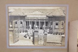 Sepia Photographs of Indian Residences