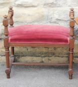 An Edwardian Mahogany Window Seat