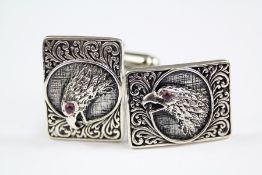 A Pair of Silver Cufflinks