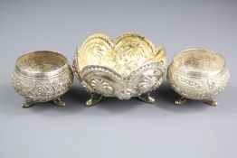 A Middle Eastern Silver Finger Bowl