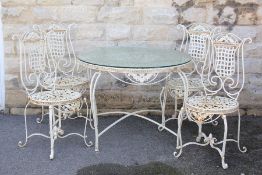 A Very Attractive Wrought Iron Garden Suite