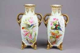 A Pair of 19th Century Royal Worcester Vases