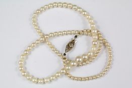 Antique Graduated Pearl Necklace