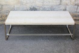 A Retro Chrome Coffee Table
