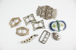 Sterling Silver and Pearl Brooch