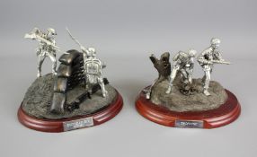 Two Pewter Sculptures