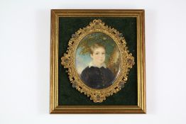 A 19th Century Oval Portrait Miniature