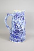 A German Blue Stone Ware Monkey Ewer