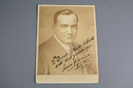 Enrico Caruso (1873-1921) Italian Tenor Signed Sepia Photograph