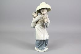 Lladro Figurine of a Chinese Mother and Infant