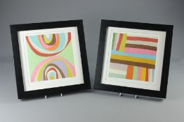A van B Two Colour Graphic Prints