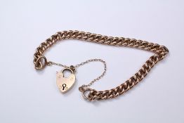 A 9ct Rose Gold Bracelet
